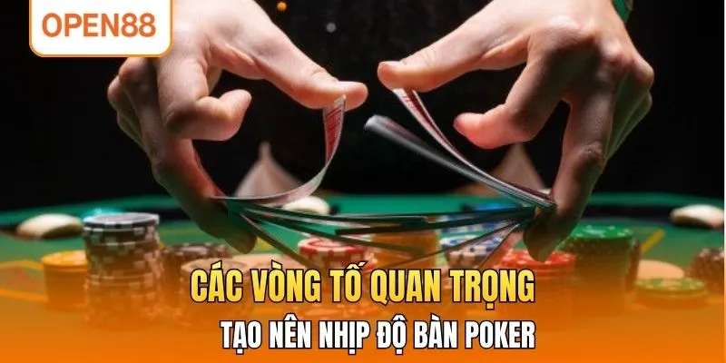 Phân tích từng vòng tố tạo nên nhịp độ bàn poker